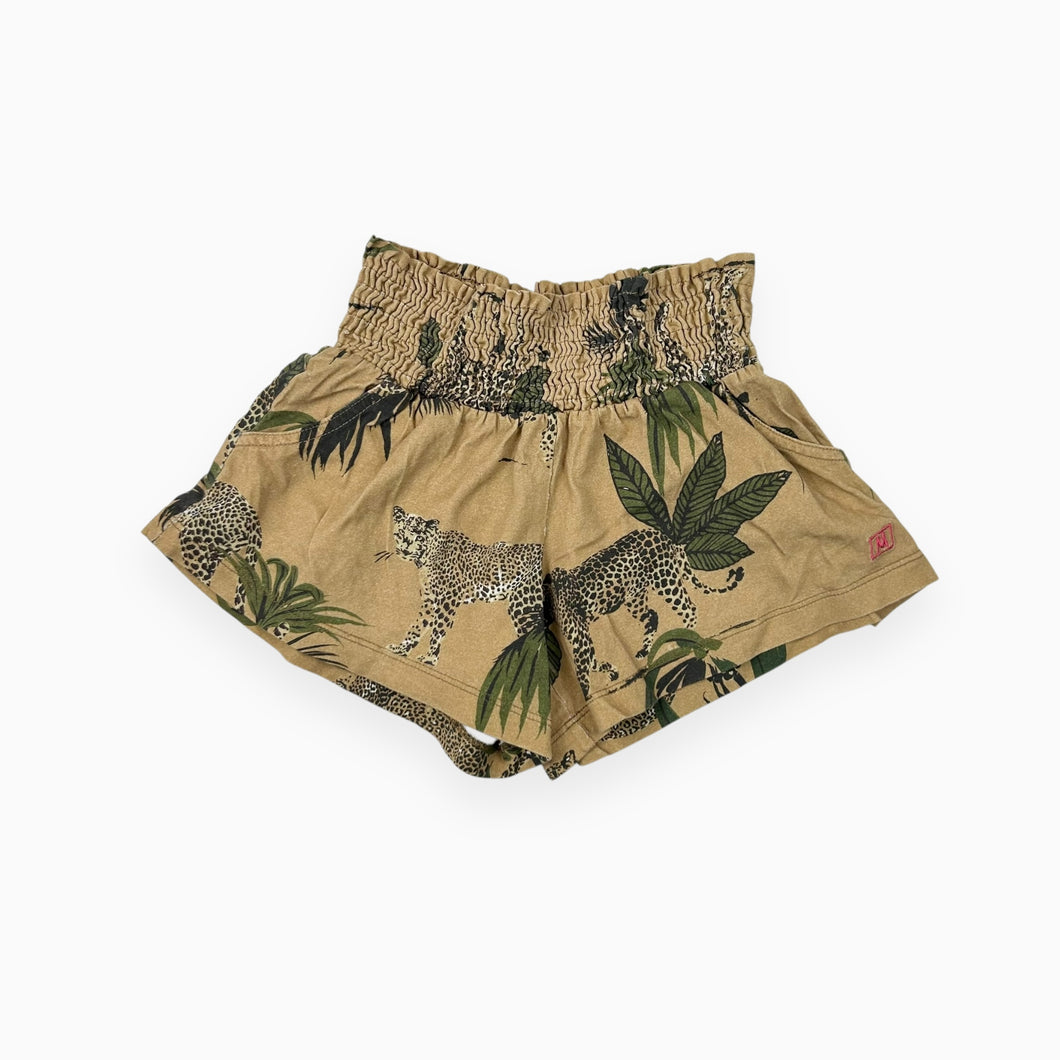 Short en coton à motif léopard 5Y