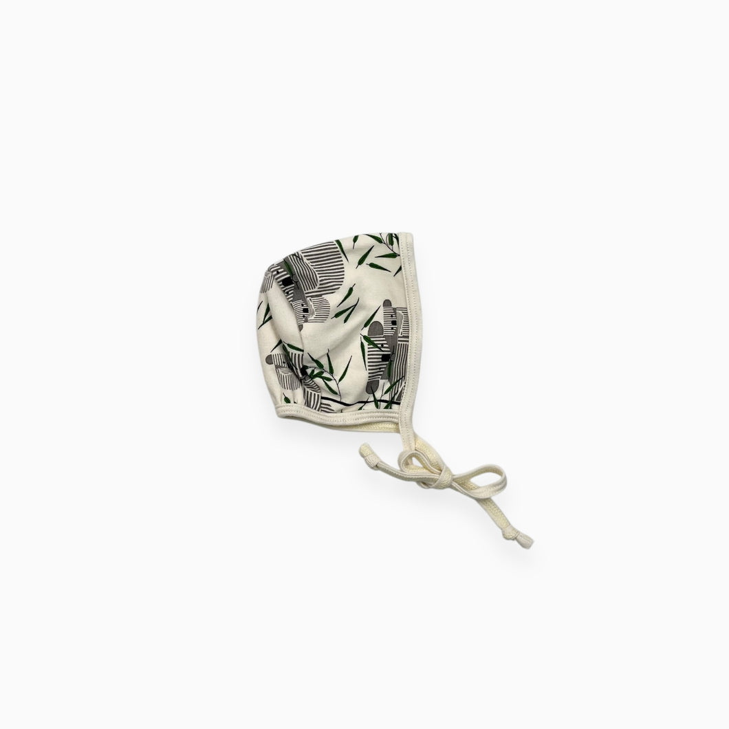 Bonnet crème en coton bio à imprimé koala 0-3M