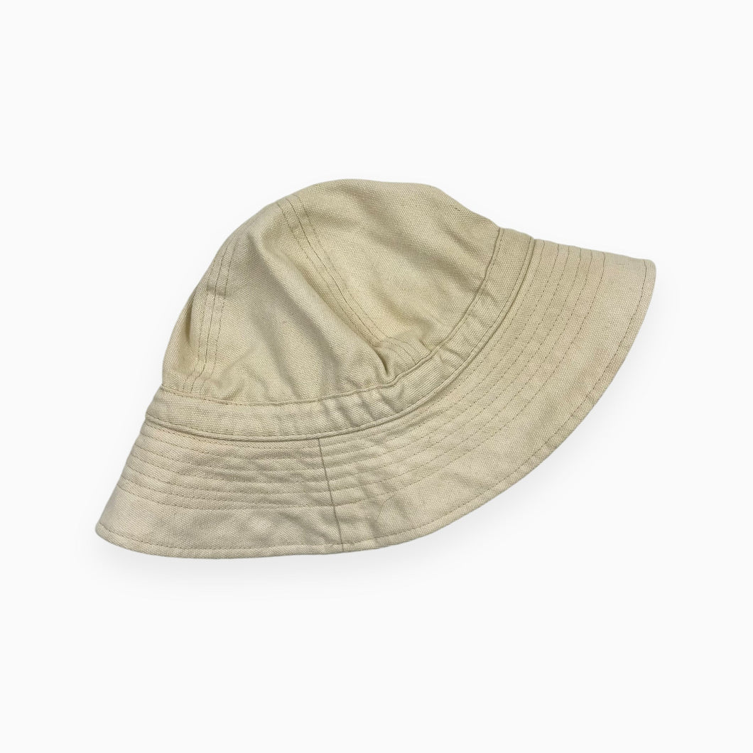 Chapeau bucket beige en canva de coton 56cm