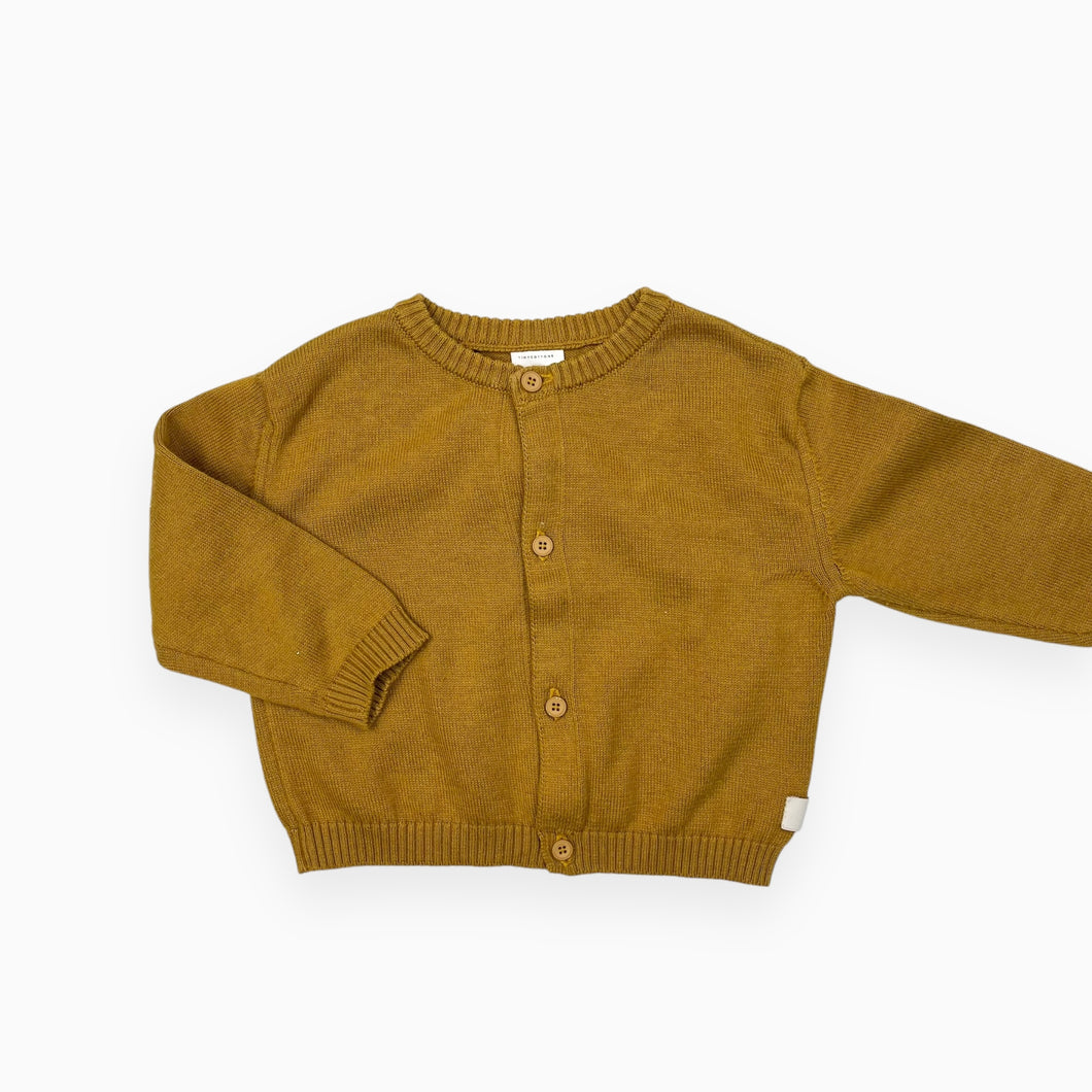 Cardigan marigold en tricot de pima coton et cachemire 3-6M