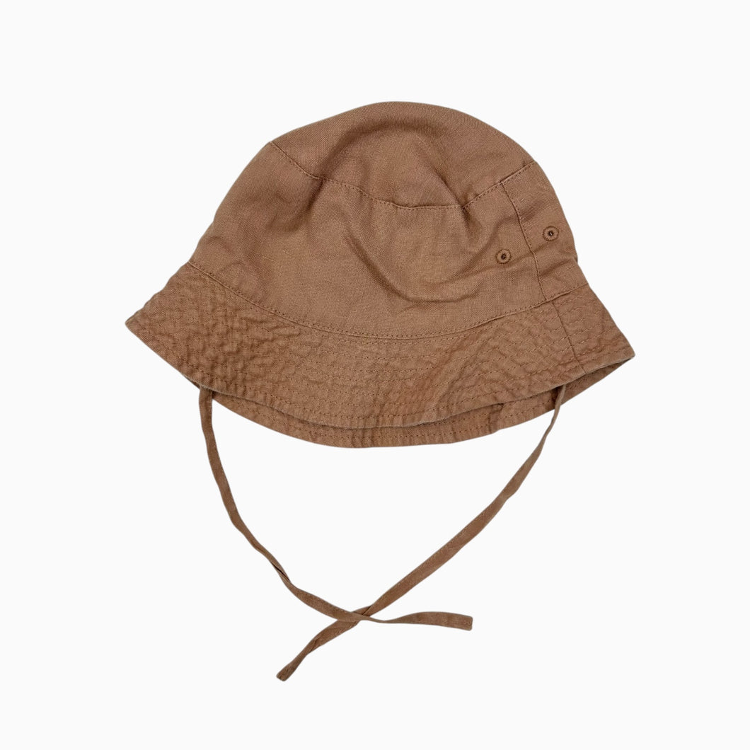 Chapeau soleil terracotta en lin 1.5-2Y