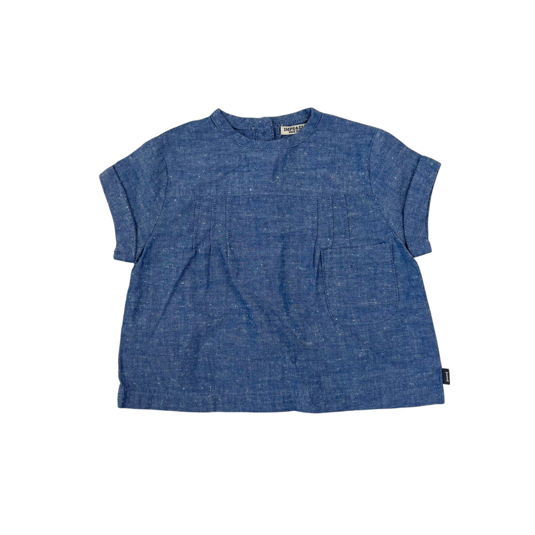 Blouse en coton chambray bleue 62 (3M)