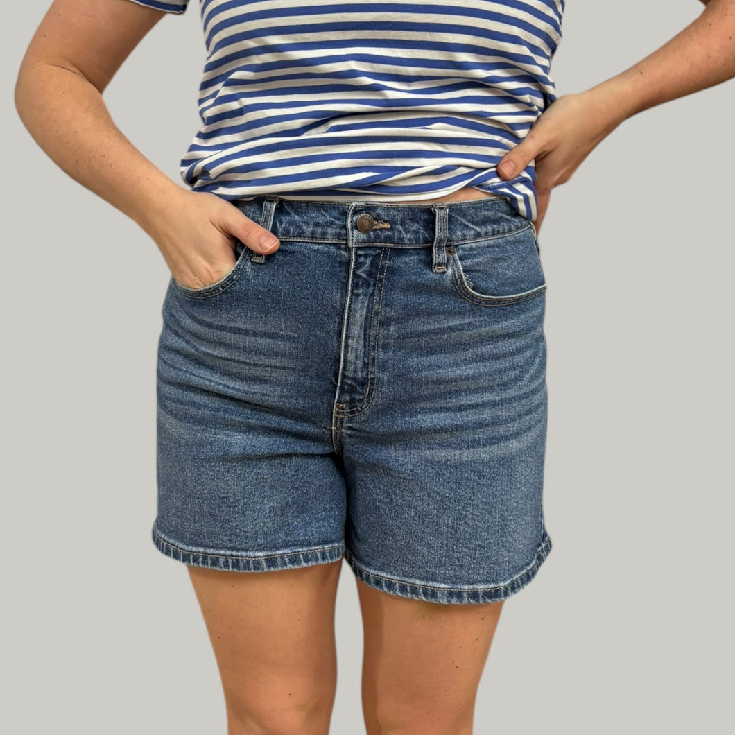 Short en denim 'High rise' en coton spandex pour femmes 31