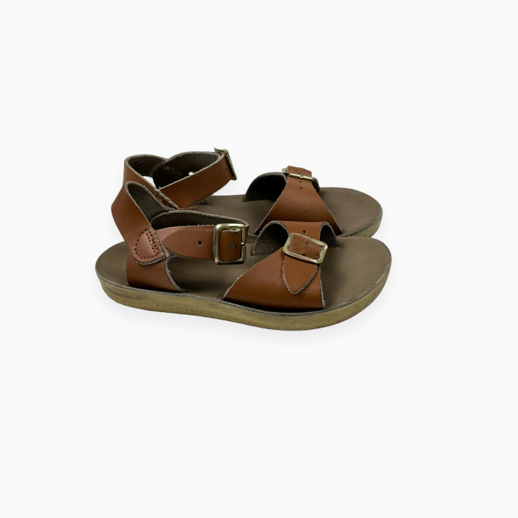 Sandales en cuir noisette 8 US