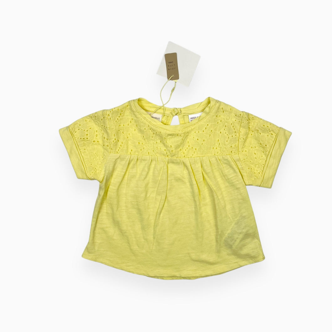 T-shirt lemoncello en coton avec broderie 6-9M