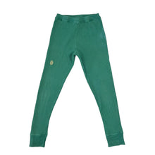 Load image into Gallery viewer, Legging vert en coton bio cotelé avec appliqué feuille 8-9Y
