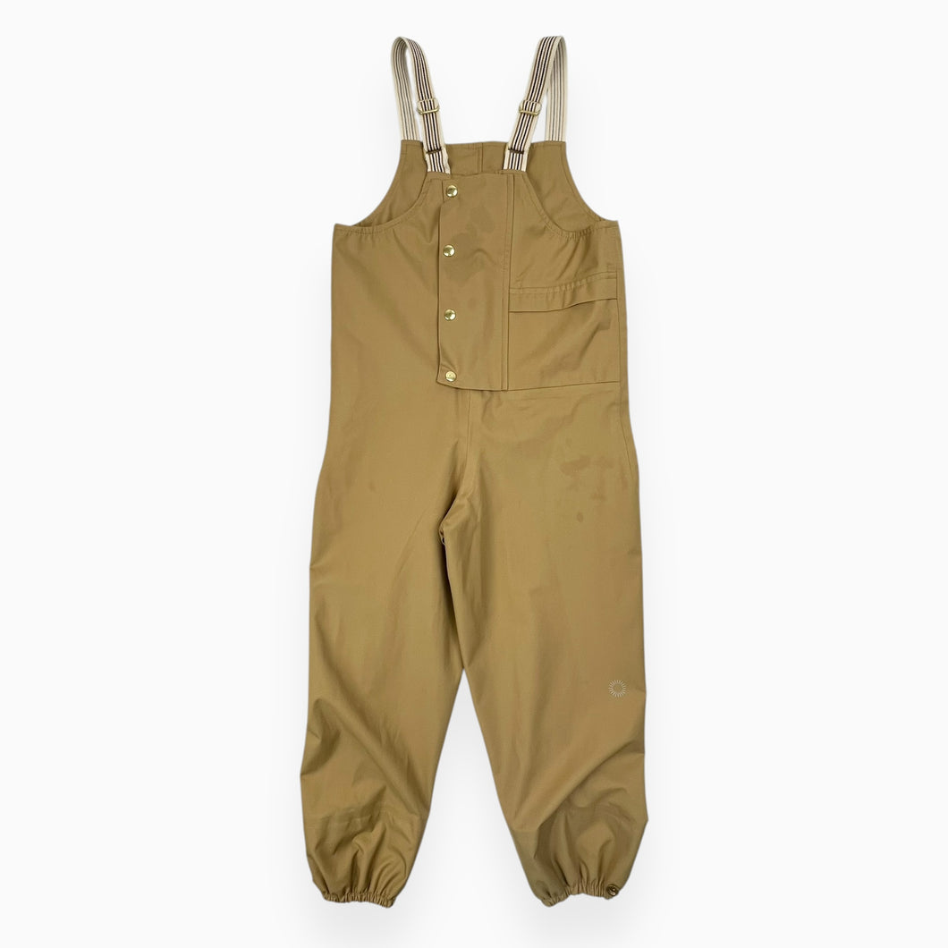 Salopette de pluie ochre en poly recyclé 4-6Y