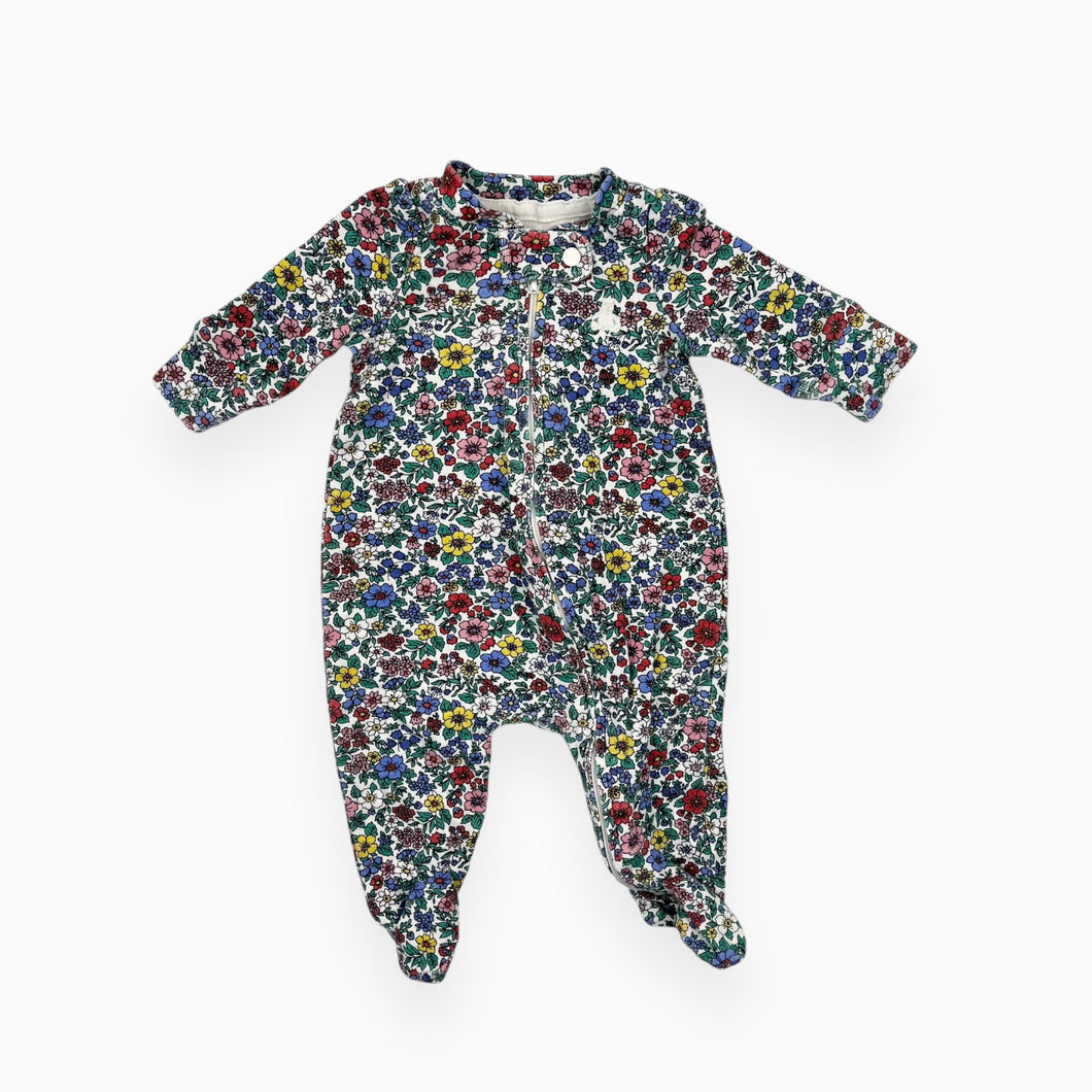 Pyjama en coton à motif floral NB