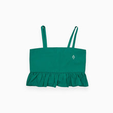 Load image into Gallery viewer, Camisole basque vert kelly en polyamide 12Y
