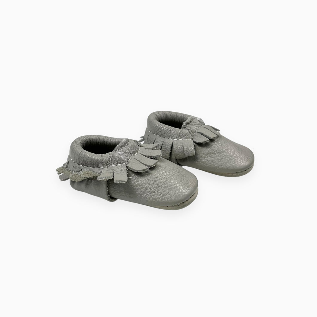 Mocassins gris cloud en cuir 1 US