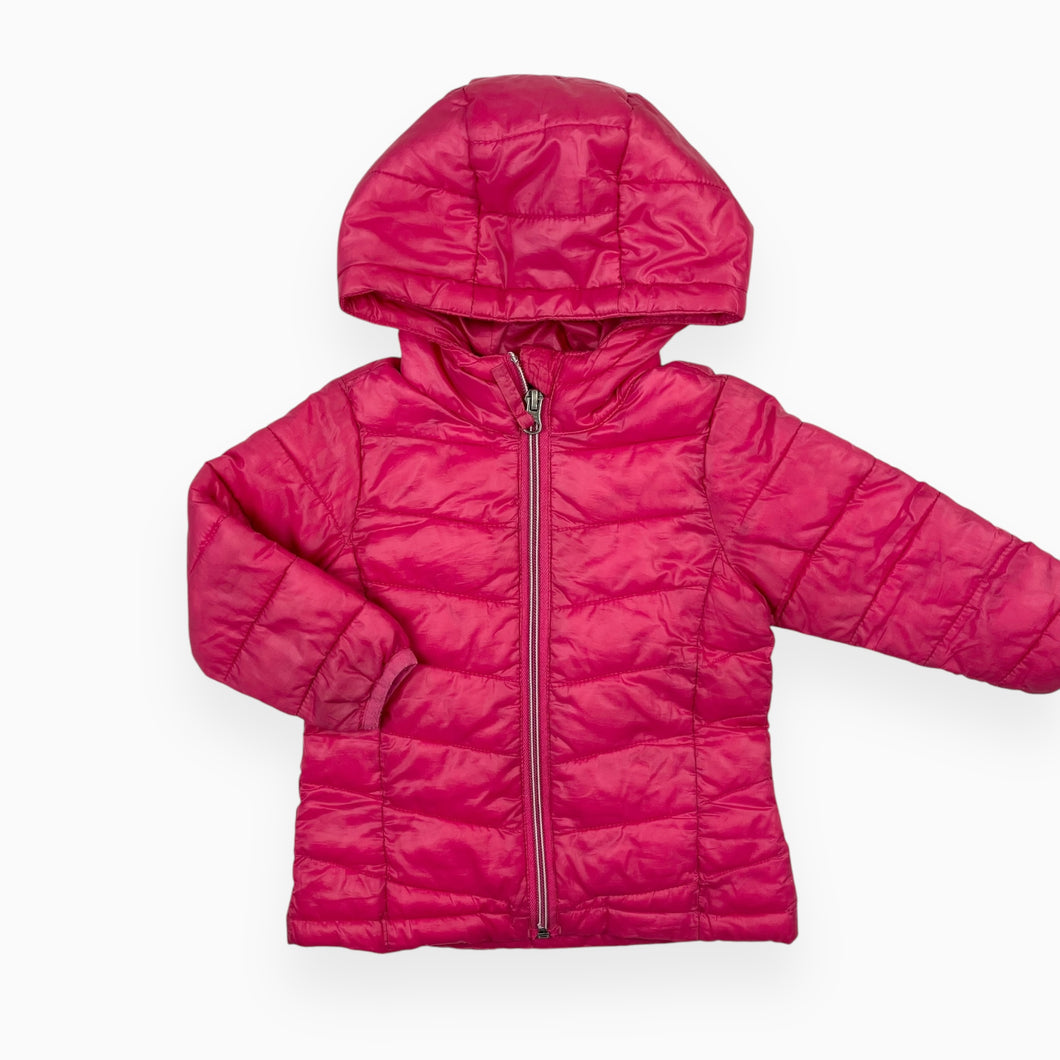 Manteau style puffer léger fuschia 12M