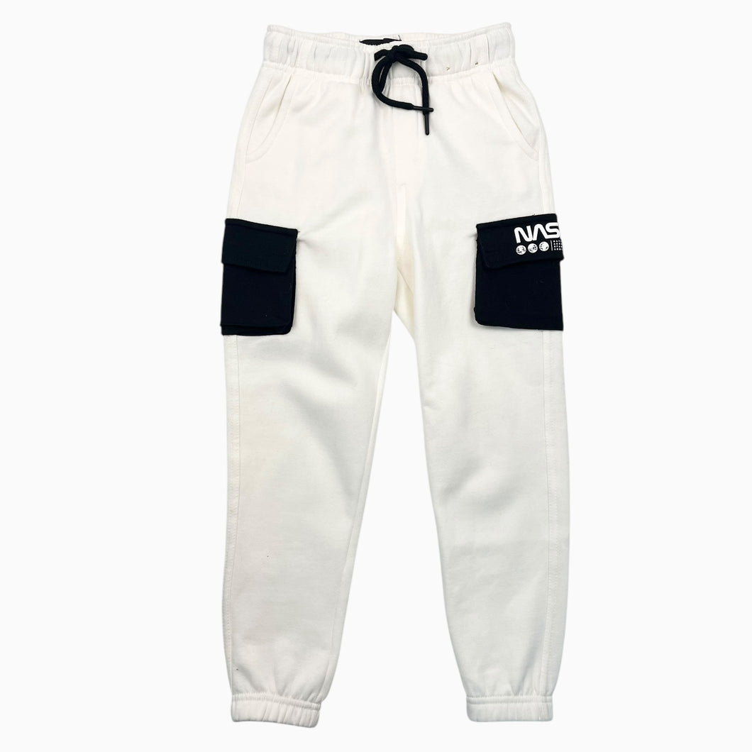 Pantalon de jogging crème en coton et poly 'NASA' S (7-8Y)