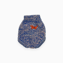 Charger l&#39;image dans la galerie, Bloomer en tricot de coton bleu et rose avec broderie de chien 3-6M
