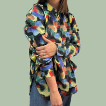 Load image into Gallery viewer, Blouse longue &#39;Fantasy World&#39; multicolore pour femmes XL
