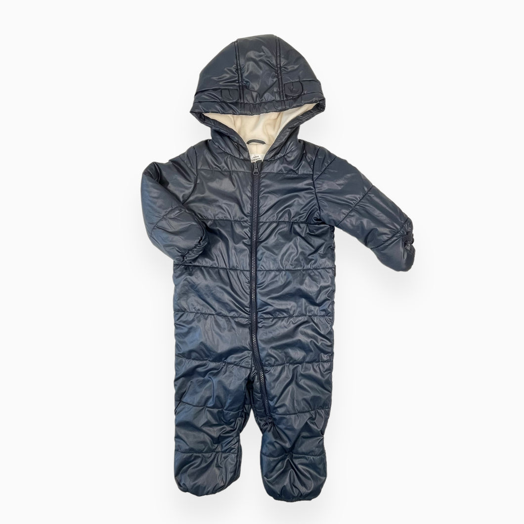 Manteau bleu marine doublé en polar 18-24M