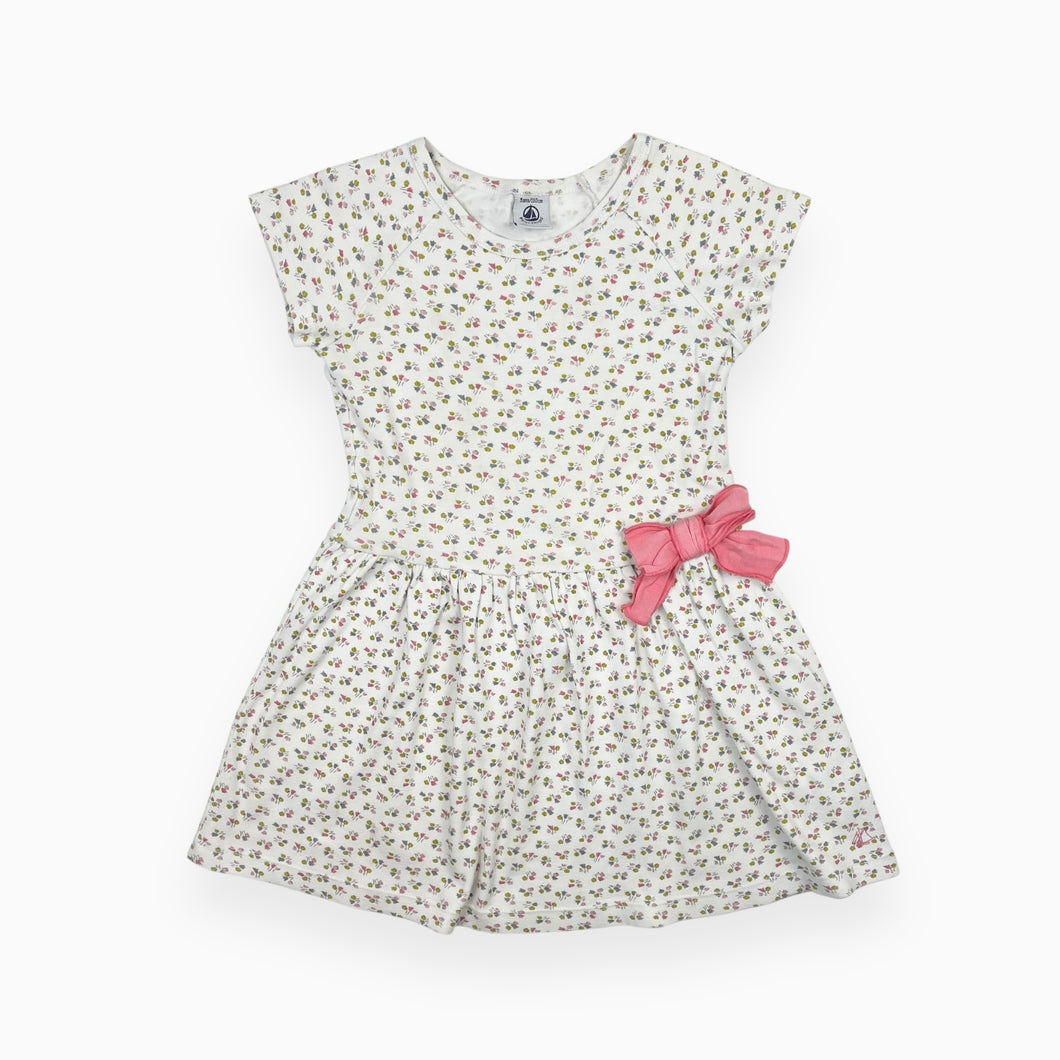 Robe blanche en coton à imprimé floral 5Y