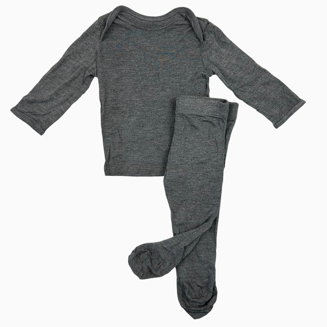 Pyjama 2pcs charcoal en modal 3-6M