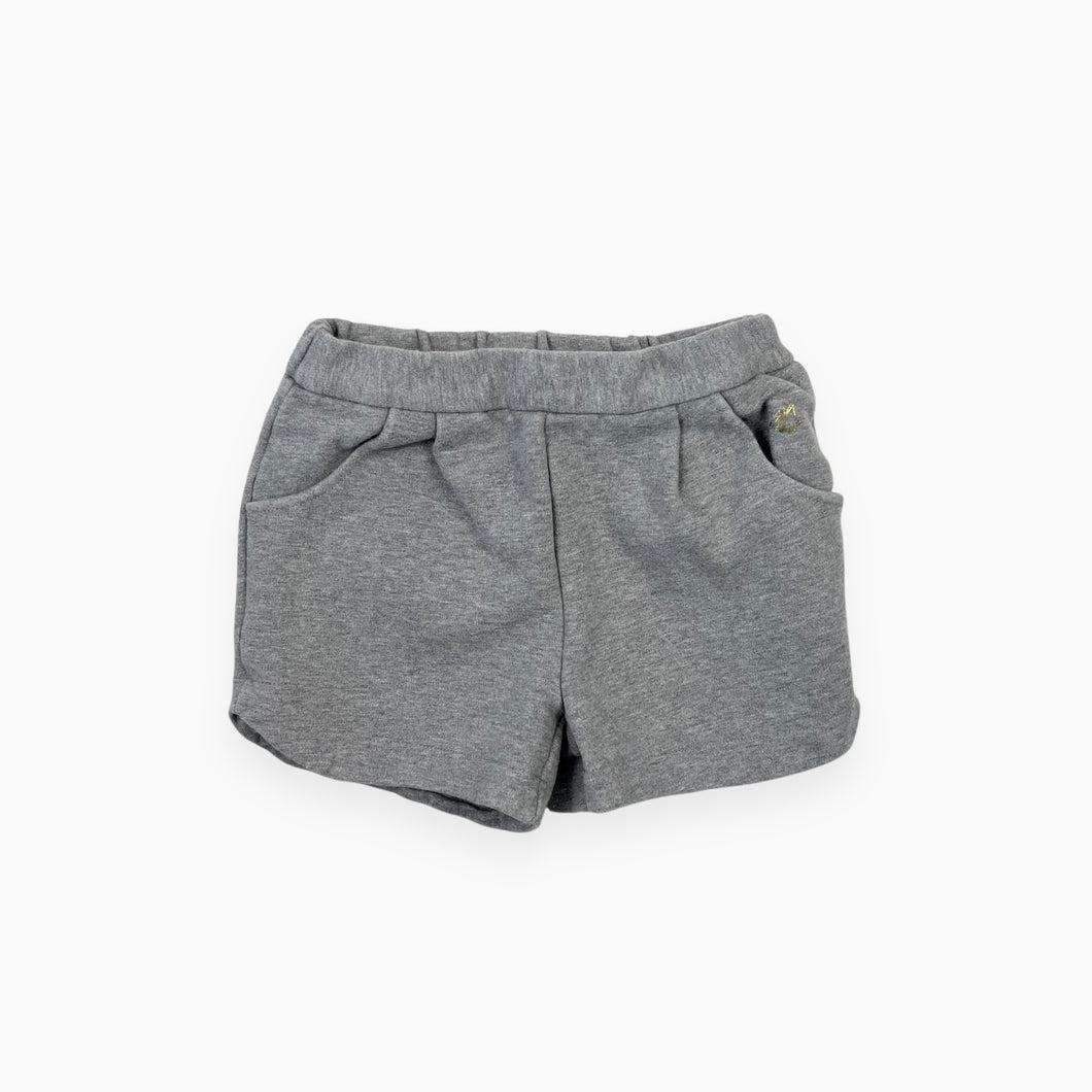 Short gris chiné en coton épais 5Y