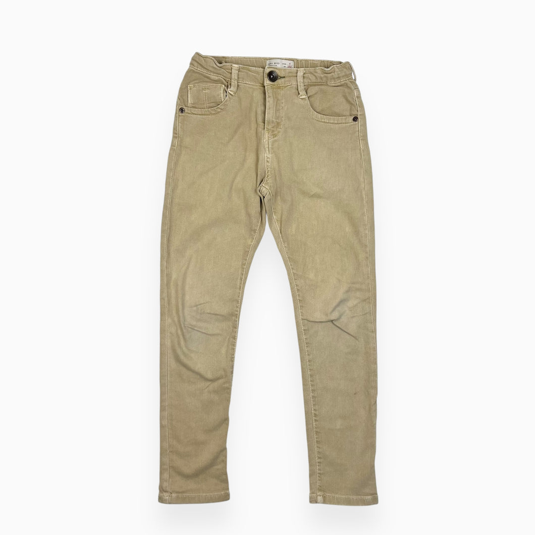 Pantalon beige en coton extensible 7Y