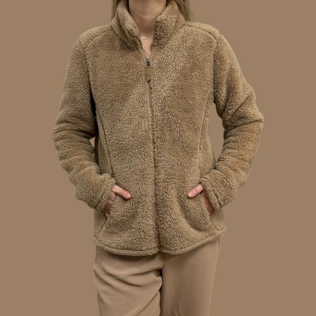 Veste en peluche style teddy pour femmes M