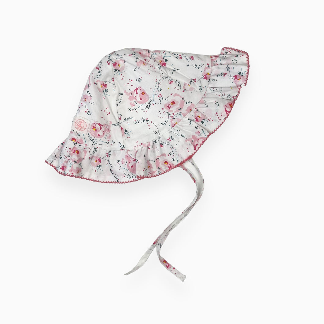 Chapeau soleil en coton à motif floral 3-6M