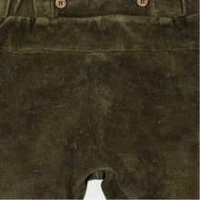 Load image into Gallery viewer, Pantalon vert olive en ratine de coton 12M
