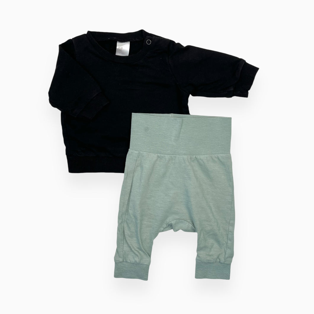 Ensemble pull noir et pantalon seamfoam en coton bio 1-2M