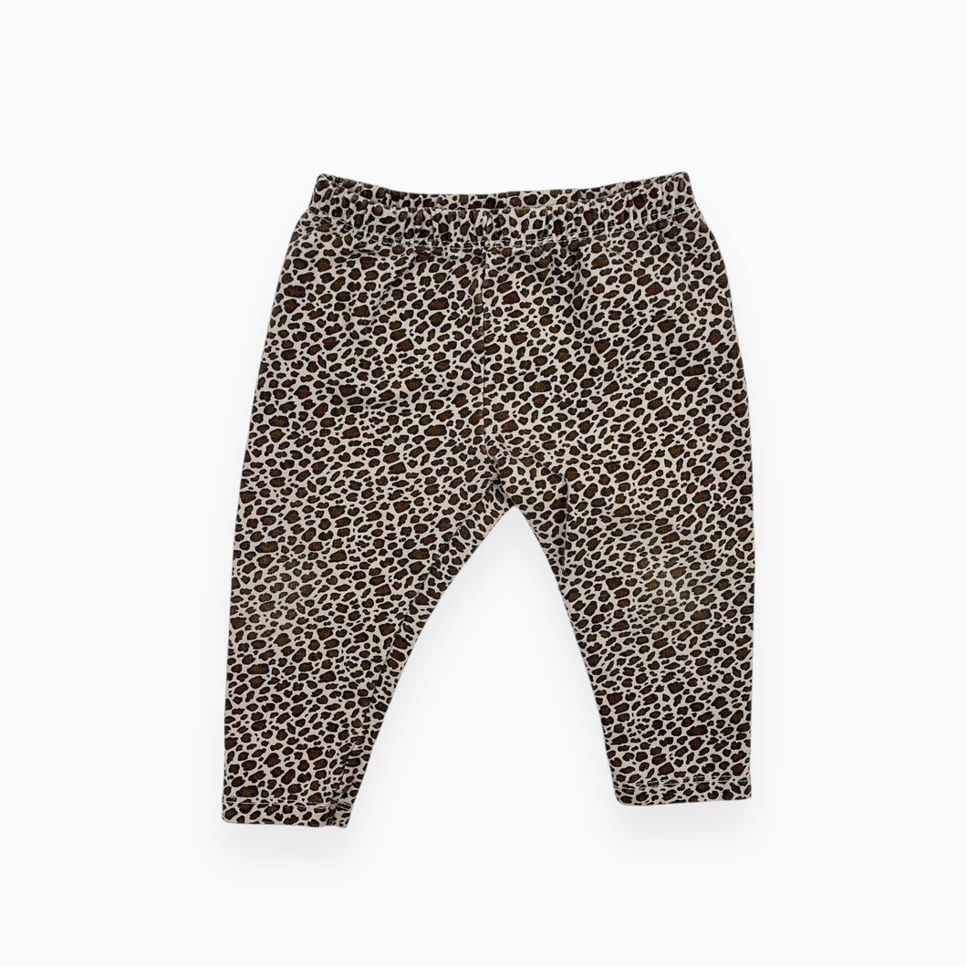 Legging en coton à imprimé léopard 9-12M