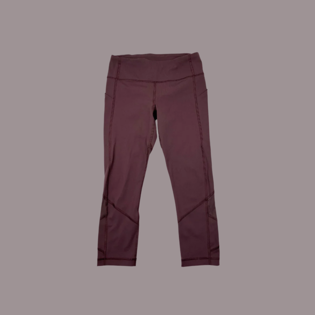 Pantalon capri aubergine de sport pour femmes 6US